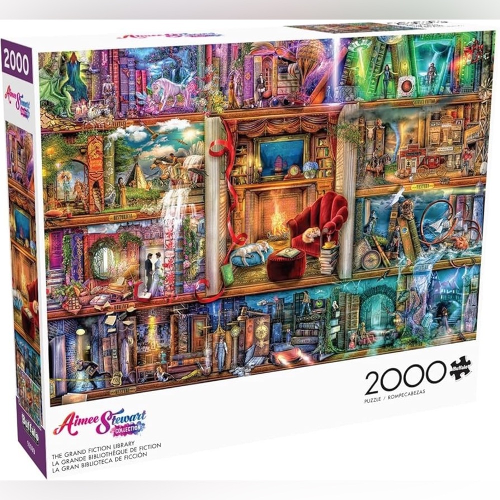 Buffalo Games 1 PC MISSING Grand Fiction Library 2000-Piece Puzzle